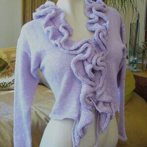 LILAC COTTON CARDIGAN
